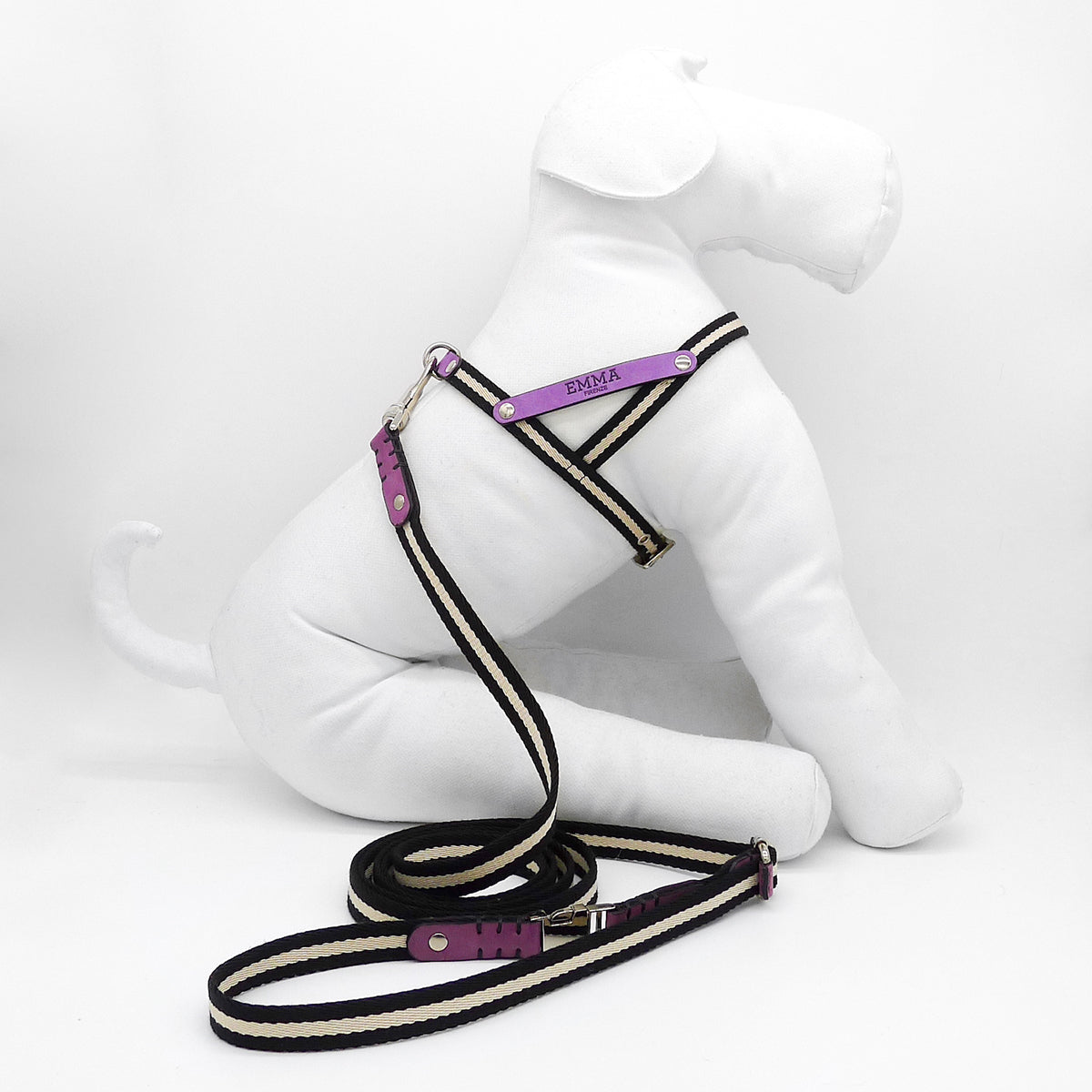 Multi Nubuck Fuchsia Dog Leash