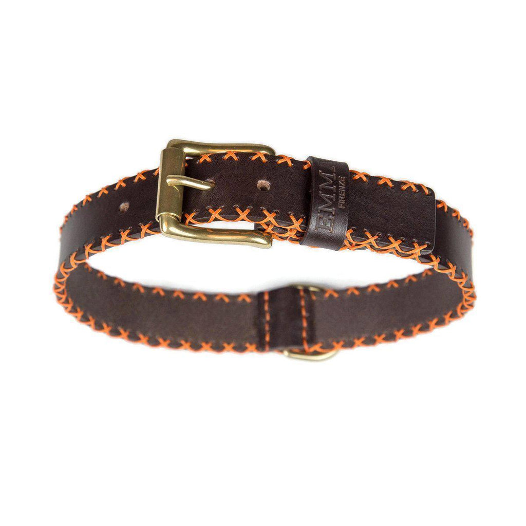 Orange Cross Dog Collar